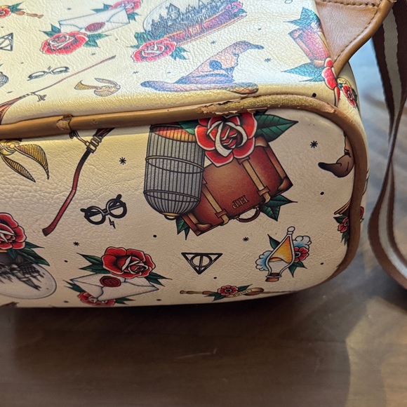 Loungefly Cream and Brown Harry Potter Backpack - Picture 6 of 8